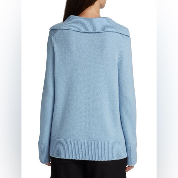 VINCE| Ribbed Trim Polo Sweater - Picture 2 of 6